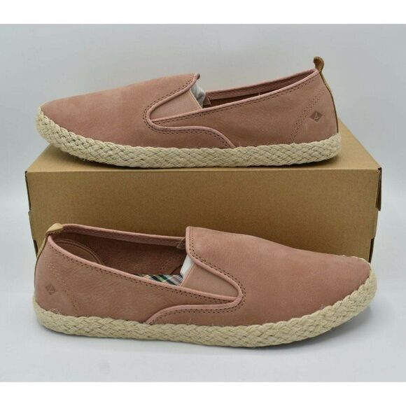 Sperry Womens Size 7 M Sailor Blush Jute Slip On Shoes STS84893 - Picture 3 of 10